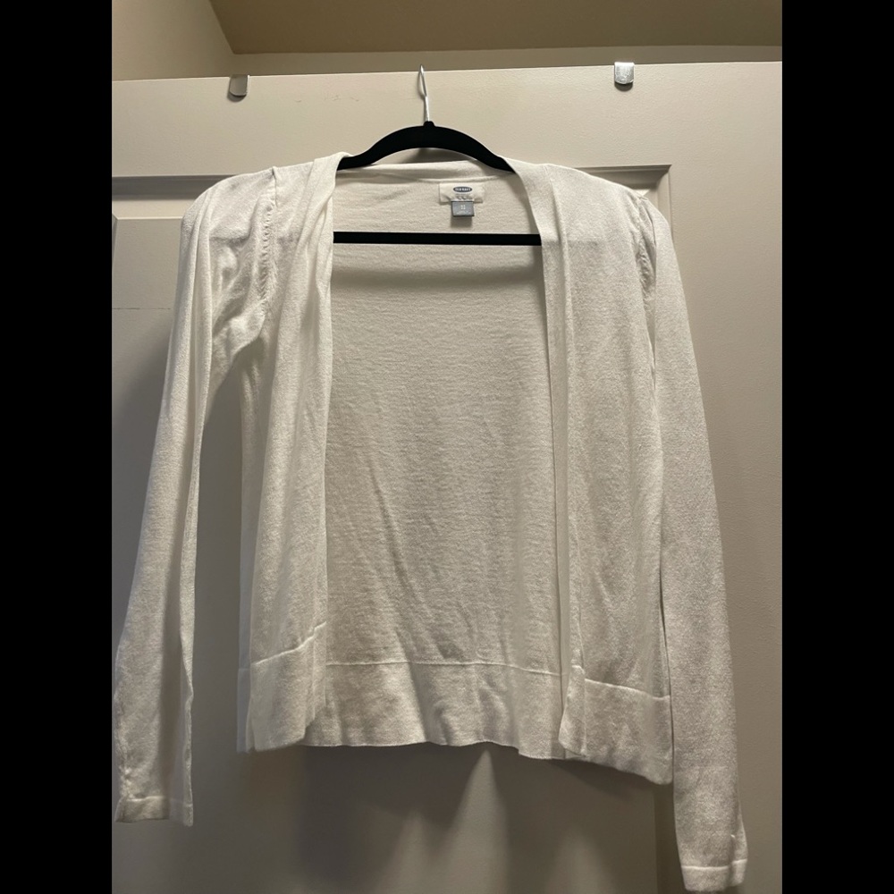 White Old Navy Cardigan XS